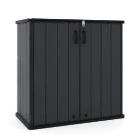 -weather Storage Box Floor Removable Shelf Patio Lawn-black - 019119036497 All-weather With And For Lawn-black
