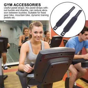 Ox9g083814zvj8wqua 30 Days 2 Pcs Bikes Pedal Toe Straps Bike Stationary Exercise Cycle #3
