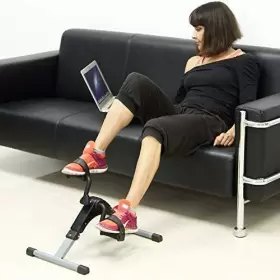Agm 088176460686 Folding Pedal Exerciser Mini Exercise Bike Under Desk Foot Exercis #3