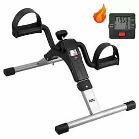 Agm 088176460686 Folding Pedal Exerciser Mini Exercise Bike Under Desk Foot Exercis