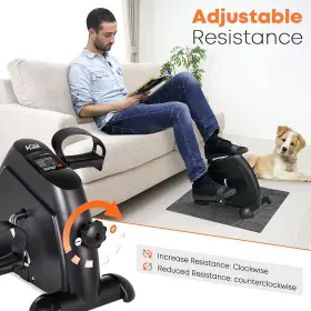 Agm 445000787798 Mini Exercise Bike Under Desk Pedal Exerciser Foot Cycle Arm And Leg Ped #2