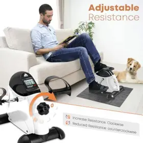 Agm 716963238090 Mini Exercise Bike Under Desk Pedal Exerciser Foot Cycle Arm And Leg Pedd #3