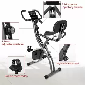 Agm 921761170440 Exercise Bike Stationary Ultra-quiet Folding Indoor Cycling With 8-le #3