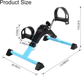 Ahmed 744759588180 Folding Under Desk Bike Pedal Exerciser For Arm/leg Medical Fitness Exercise Bi #3