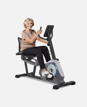 E02eb004 Alpha Camp Recumbent Exercise Bike 16-level Resistance Magnetic Stationary Bi