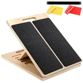 Anheirake 724470434584 Adjustable Slant Board For Calf Stretching Wood Incline Stretcher And S