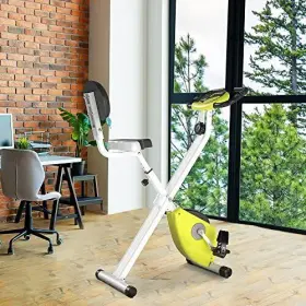 Usa90-192yl0131 Aosom Llc Foldable Upright Training Exercise Bike Indoor Stationary X With 8 Yellow #3