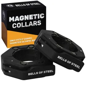 Blk2-mag-col Bells Of Steel Magnetic Barbell Collars Version 2.0 Premium Black V.2
