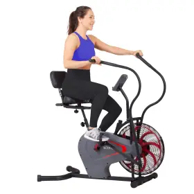 Brf980 Body Rider 878932007660 Upright Air Resistance Fan Bike With Curve-crank Technology And Back Sup