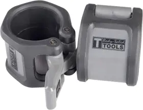 Body-solid 638448013162 Tools Lock Jaw Hex Collars - Quick-locking Latch Barbell Grey