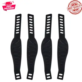 Branded 744110511932 Exercise Bike Pedal Straps 2 Pairs Adjustable Rubber Universal Replacement