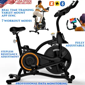 Hlhb-cb-001 Branded Home Exercise Bike Quiet Stationary Fitness Bicycle Full Body Workout App Sync