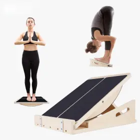 Mljb-01 Changenow 2-in-1 Professional Wooden Balance Board And Slant Four Adjustable Incli