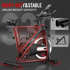 Chaoke 711181146295 Exercise Bike Stationary Bikes For Home With 330lbs Weight Capacity Indoor Cycl #2