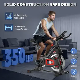 Chaoke 757611400964 Exercise Bike Stationary Indoor Cycling With Heavy Flywheel Comfortabl #3