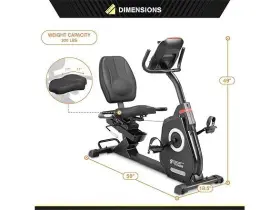 Circuit Fitness 096362996587 Magnetic Exercise Bike Black #2