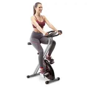 Amz-150bk Circuit Fitness Folding Upright Exercise Bike With Adjustable