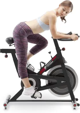 Amz-948bk Circuit Fitness Club 30 Lbs. Flywheel Revolution Cycle For Cardio Workout