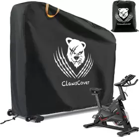 Clawscover 313032437424 Exercise Bike Cover Waterproof Outdoor Upright Indoor Cycling Statio