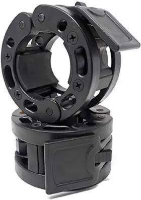 42199819032 Clout Fitness Olympic Barbell Clamps Collars Quick Release 2 Inch Black