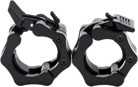 Clout Fitness 860009183261 Barbell Clamps Collars For 2 Inch Olympic Size Black