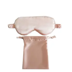 Color Blush Pink - Soft Eyes Sleep Mask Pouch Set 723466574587 In A
