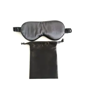Color Silky Black - Soft Eyes Sleep Mask Pouch Set 723466574600 In A