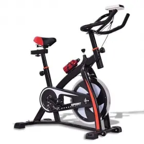 64708152 Costway Household Adjustable Indoor Exercise Cycling Bike Trainer With Electronic Meter #2