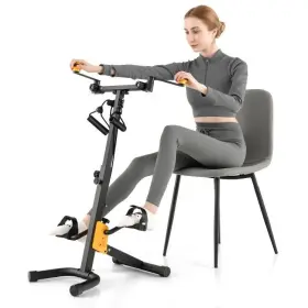 Fh10078ye Costway 9-level Adjustable Height Folding Pedal Body Exercise Bike Resistance