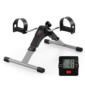 Hcst10538 Costway Portable Desk Bike Peddler Machine With Adjustable Resistance Lcd Display For Home