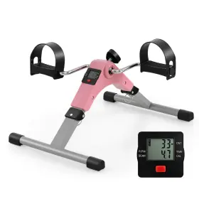 Hcst10539 Costway Portable Desk Bike Peddler Machine With Adjustable Resistance Lcd Display For Home