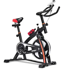 S307-pta22947 Costway Quiet Indoor Exercise Bicycle Bike Cycling Cardio Adjustable Gym Workout Fitness