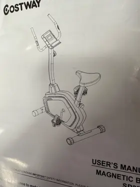 S363a23958 Costway Magnetic Exercise Bike Upright Cycling With Lcd Monitor And Pulse #3