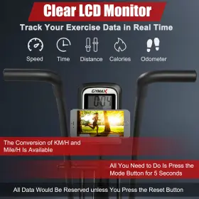 Sp37621bk Costway Unlimited Resistance Airdyne Bike Fan Exercise With Clear Lcd Display #3