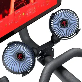Crostice Ch-fan-2 Dual Fan Compatible With Peloton Bike And Plus Upgraded Adjustable 3