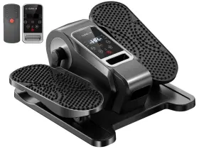 Cursor Fitness 19.09 16.93 11.5 Under Desk Elliptical Machine Electric Seated Pedal Exerciser Mini Black
