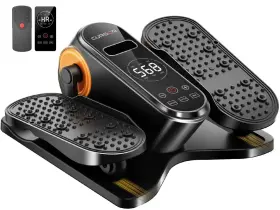 Cursor Fitness 850069633684 Under Desk Elliptical Machine Electric Seated Pedal Standard Orange