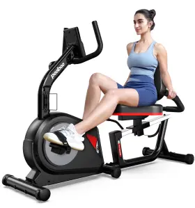 Cycool 445057514545 Magnetic Recumbent Exercise Bike Home Cycling Fitness Cardio Elliptical Indoor