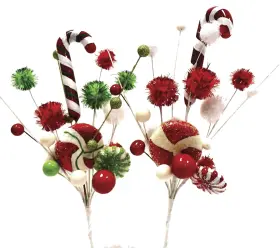 Darice 082676409158 Christmas C And Y Pick 11 Inches 2 Assorted Styles