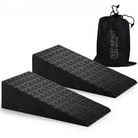 Sw-01 Deep Impact 2pcs Squat Wedge Block Adjustable Slant Board For Heel Elevated Squats Cal