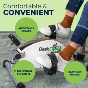 Deskcycle 605832378954 Under Desk Bike Pedal Exerciser Stationary Bikes Grey V2 #3