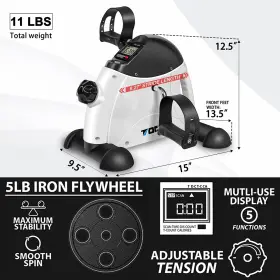 Qf-65lw-x9e6 Deskcycle Mini Exercise Bike Todo Pedal Exerciser Foot Peddler Portable Therapy Bicycle #2