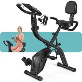 Dispank 770264198095 Folding Exercise Bike X-bike Indoor Portable Bikes Sturdy Foldable