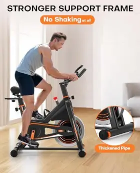 Dmasun 737970276936 Exercise Bike Silent Magnetic Resistance Stationary For Home With 330 L #2