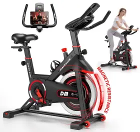 Dmasun 737970276950 Exercise Bike Silent Magnetic Resistance Stationary For Home Wit