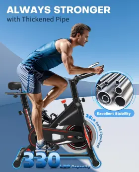 8732b Dmasun Exercise Bike Silent Magnetic Resistance Stationary For Home Wit #2