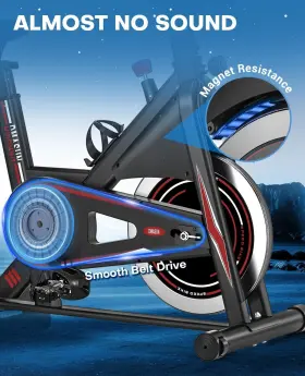 8732b Dmasun Exercise Bike Silent Magnetic Resistance Stationary For Home Wit #3
