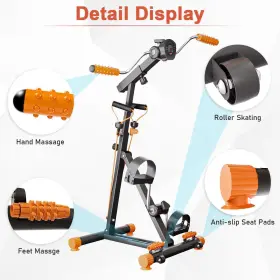X23n00c012 Dskeuzeew Pedal Exerciser Bike Hand Arm Leg And Knee Peddler #2