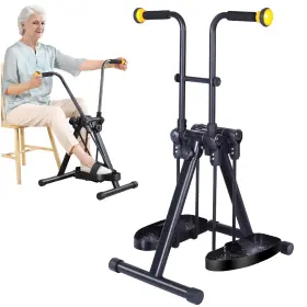 Easyvibe 735181581733 Sitting Pedal Exerciser With Two Modes Leg Swing Exercise - 19 Inch W 23 D 35 H Ar