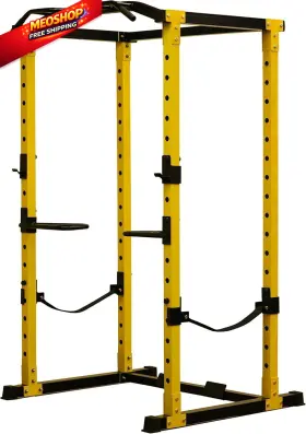Hfpc-2 Elevon Power Cage Squat Rack For Home Gym - Multifunctional Exercise Black